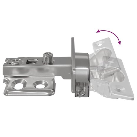 Scharnier 2 pcs Nikkel 85 x 52,5 x 9,5 mm IJzer 8