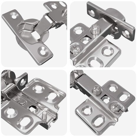 Scharnier 12 pcs Nikkel 85 x 52,5 x 9,5 mm IJzer 8