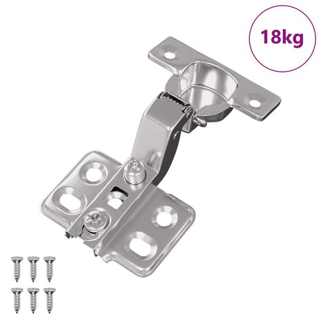 Scharnier 254 pcs Nikkel 85 x 52,5 x 9,5 mm IJzer 2