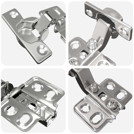 Scharnier 254 pcs Nikkel 85 x 52,5 x 9,5 mm IJzer 7