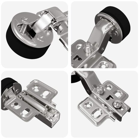 Scharnier 2 pcs Zilver 35 mm IJzer 7