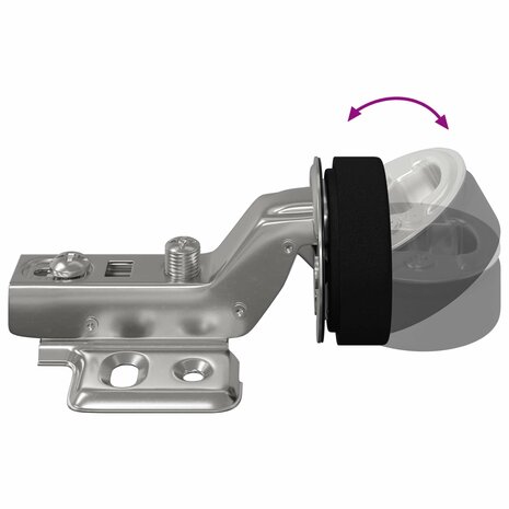 Scharnier 2 pcs Zilver 35 mm IJzer 8