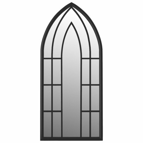 Spiegel 70x30 cm ijzer zwart 2