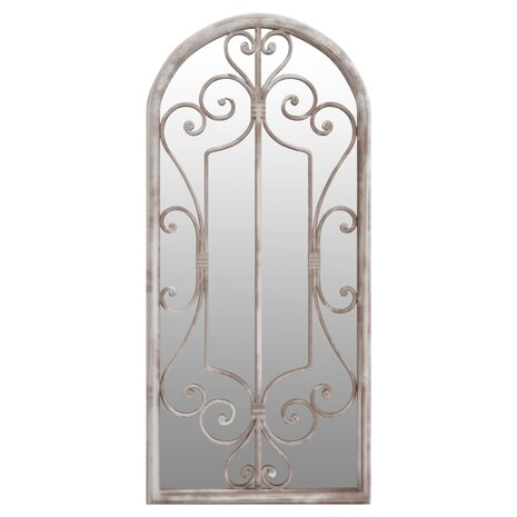 Spiegel 100x45 cm ijzer zandkleurig 2