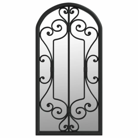 Spiegel 70x30 cm ijzer zwart 2