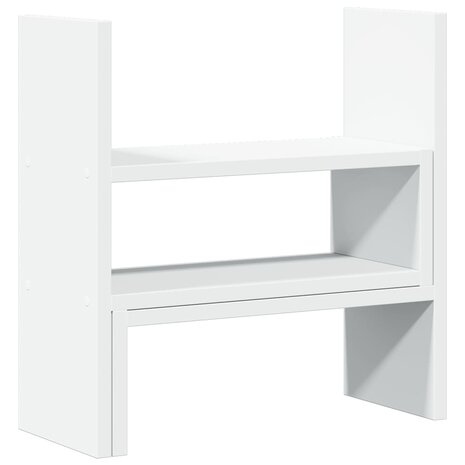 Bureau organiser 40x17x41 cm bewerkt hout wit 2