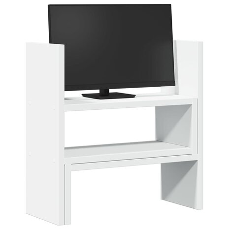 Bureau organiser 40x17x41 cm bewerkt hout wit 3