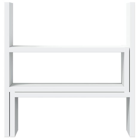 Bureau organiser 40x17x41 cm bewerkt hout wit 4