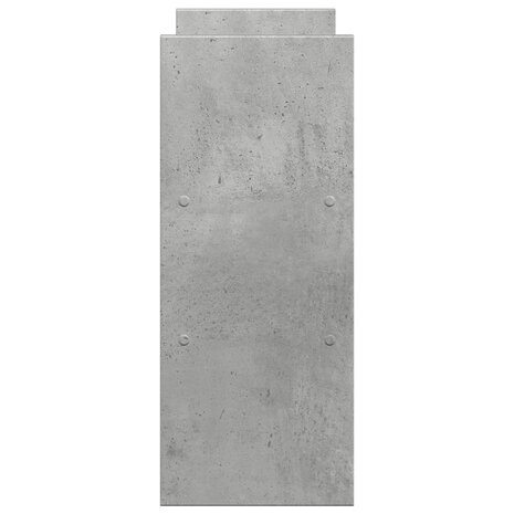 Bureau organiser 40x17x41 cm bewerkt hout betongrijs 5