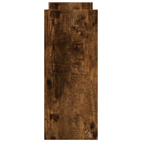 Bureau organiser 40x17x41 cm bewerkt hout gerookt eikenkleur 5