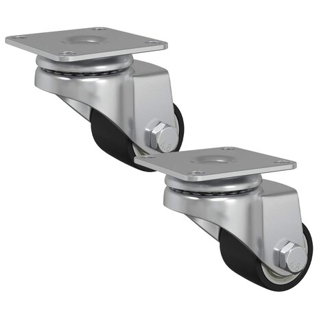 Zwenkwiel 2 pcs Zilver 44,1 x 44,1 x 1,95 mm Nylon 2