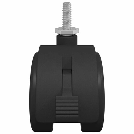 Zwenkwiel 12 pcs Zwart en Zilver 40,1 x 40,1 x 37,8 mm Ijzer en PP 4