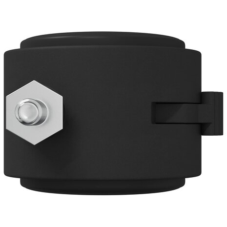 Zwenkwiel 12 pcs Zwart en Zilver 40,1 x 40,1 x 37,8 mm Ijzer en PP 6