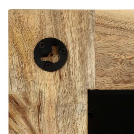 Spiegel 50x50 cm massief mangohout 6