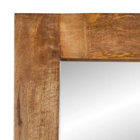 Spiegel 70x50 cm massief mangohout en glas 6