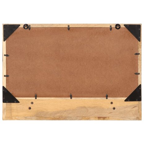 Spiegel met schap 80x8x55 cm glas en massief mangohout 3
