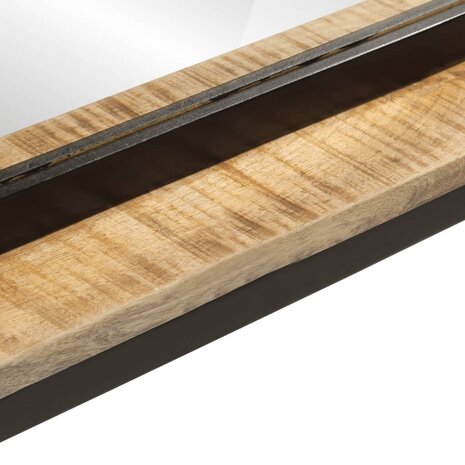 Spiegel met schap 80x8x55 cm glas en massief mangohout 5