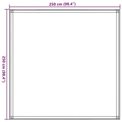 Tenttapijt 250x250 cm HDPE zandkleurig 7