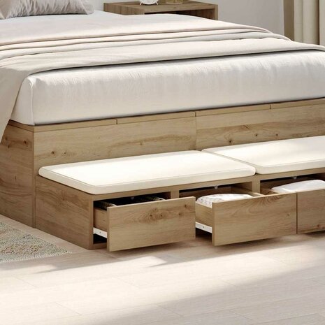 Bedlades Artisan Eiken 120 x 36,5 x 16,5 cm Bewerkt hout 4