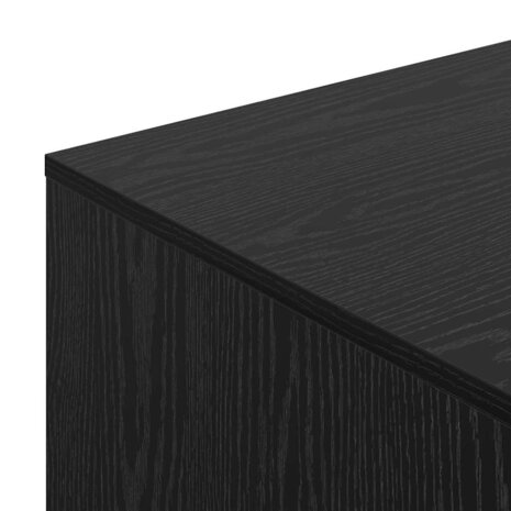 Kattenbakkast Zwart Eiken 47 x 59 x 42 cm Bewerkt hout 7