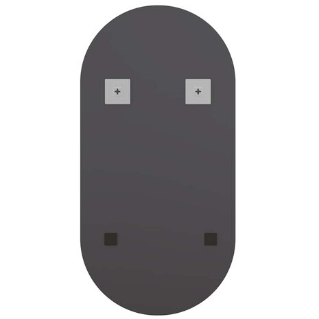 Spiegel met LED-verlichting ovaal 60x30 cm glas 6