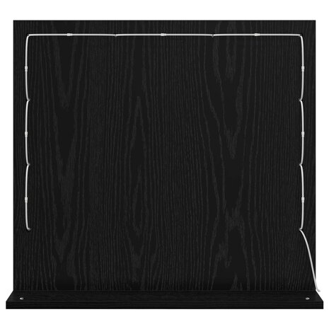 Make-up spiegel Rechthoekig Zwart Eiken 60 x 55 x 18 cm 6