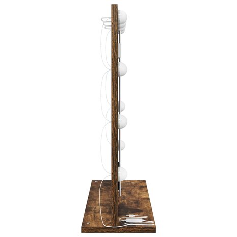 Make-up spiegel Rechthoekig Gerookt eiken 60 x 55 x 18 cm 5