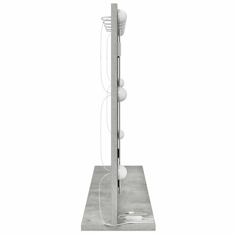 Make-up spiegel Rechthoekig Beton Grijs 80 x 55 x 18 cm 5