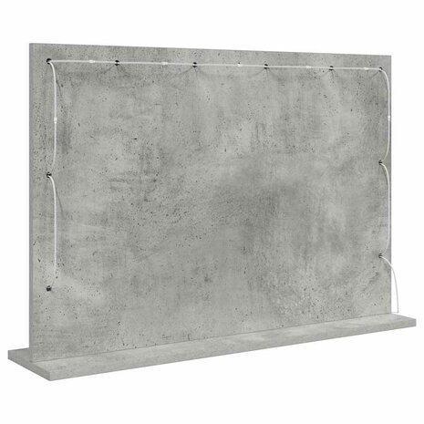 Make-up spiegel Rechthoekig Beton Grijs 80 x 55 x 18 cm 6