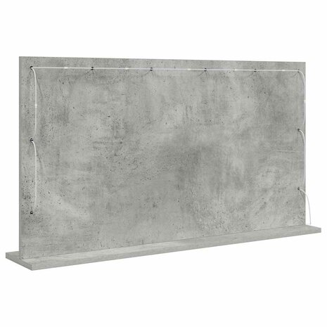 Make-up spiegel Rechthoekig Beton Grijs 100 x 55 x 18 cm 6