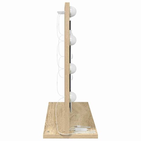 Make-up spiegel Rechthoekig Sonoma Eiken 60 x 45 x 18 cm 5