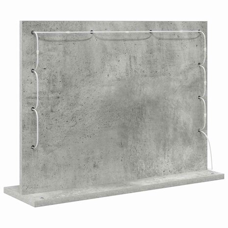 Make-up spiegel Rechthoekig Beton Grijs 60 x 45 x 18 cm 6