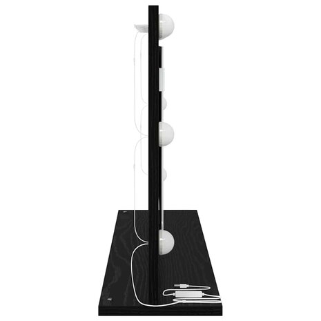 Make-up spiegel Rechthoekig Zwart Eiken 80 x 45 x 18 cm 5