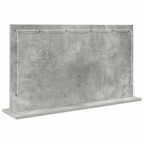 Make-up spiegel Rechthoekig Beton Grijs 80 x 45 x 18 cm 6