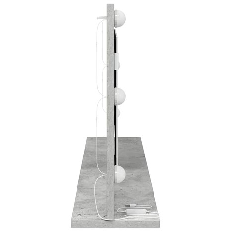Make-up spiegel Rechthoekig Beton Grijs 100 x 45 x 18 cm 5