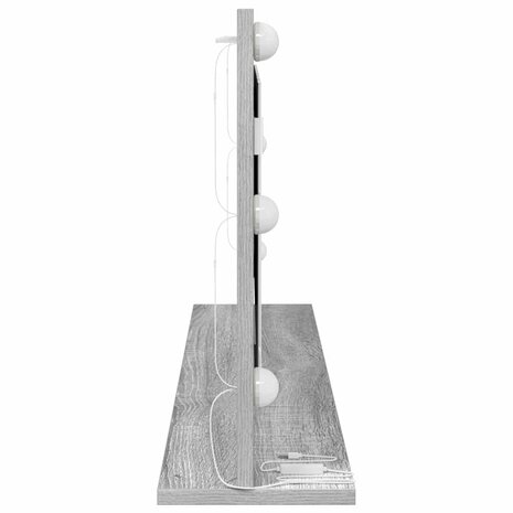 Make-up spiegel Rechthoekig Grijs Sonoma 100 x 45 x 18 cm 5