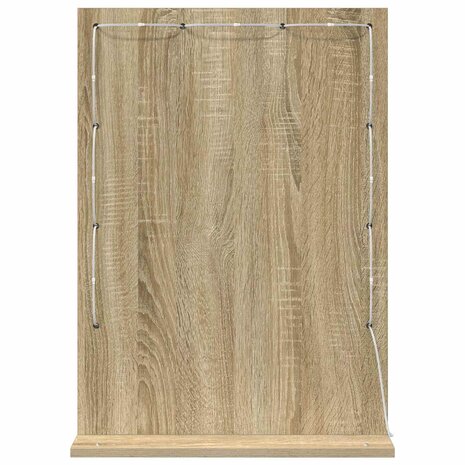 Make-up spiegel Rechthoekig Sonoma Eiken 70 x 50 x 18 cm 6