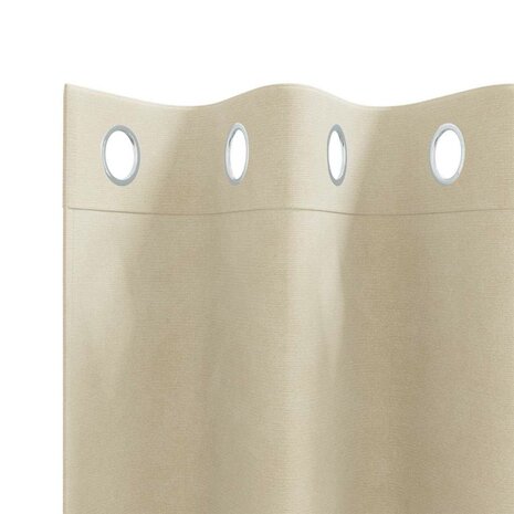 Verduisterende gordijnen 2 pcs Cr&egrave;me 140 x 175 cm Fluweel 5