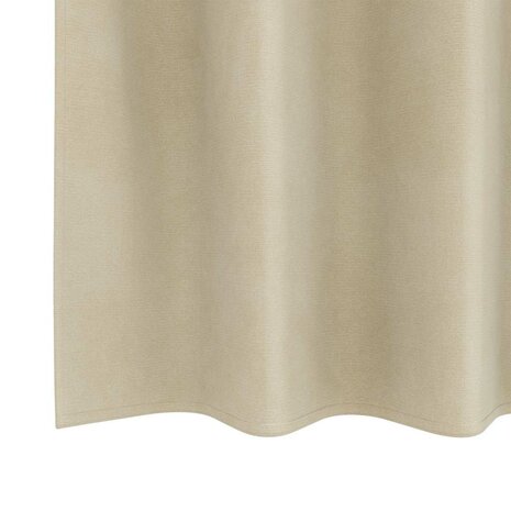 Verduisterende gordijnen 2 pcs Cr&egrave;me 140 x 175 cm Fluweel 6
