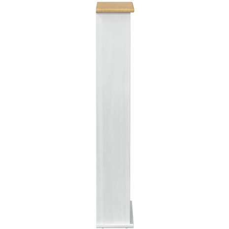 CD kast Wit 52 x 17.5 x 103 cm Massief grenenhout 5