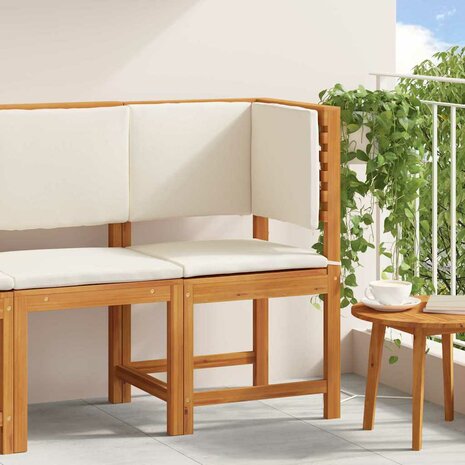 Tuinstoel met kussen Bruin 50 x 50 x 91cm Massief acaciahout 1
