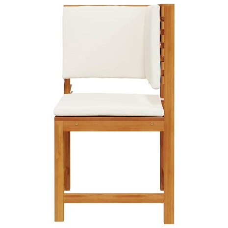 Tuinstoel met kussen Bruin 50 x 50 x 91cm Massief acaciahout 4