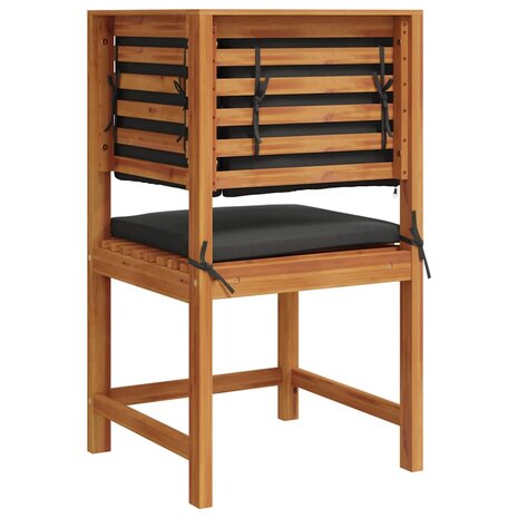 Tuinstoel met kussen Bruin 50 x 50 x 91cm Massief acaciahout 6