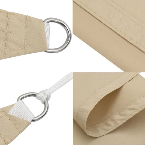 Zonnescherm vierkant 2x2 m oxford stof beige 7