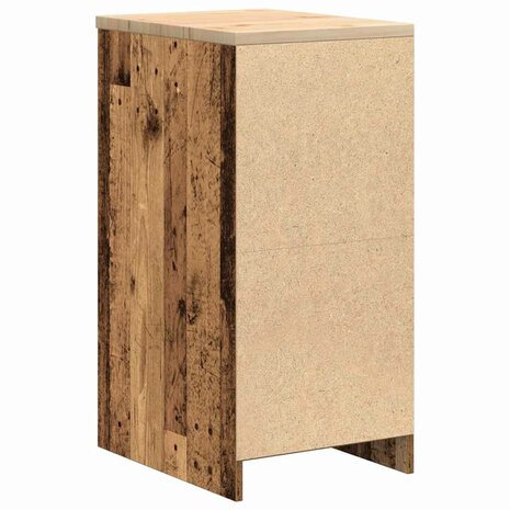 Garagekast 40x51x85 cm massief grenenhout oud hout 8