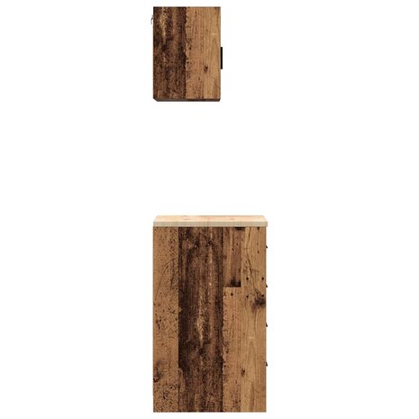 Garagekasten 2 st bewerkt hout oud hout 7