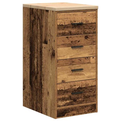 Garagekasten 2 st bewerkt hout oud hout 9
