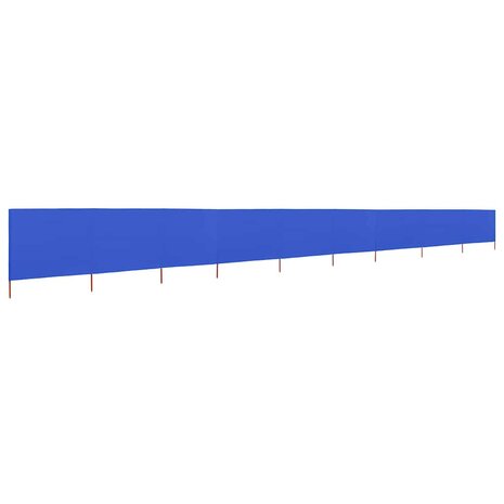 Windscherm 9-panelen 1200x120 cm stof azuurblauw 2