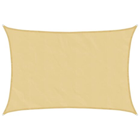 Zonnezeil 4x3 m 100% polyester oxford zandkleurig 2