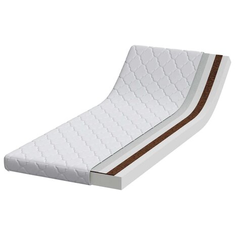Matras Wit 80 x 200 cm Jacquard stof 3